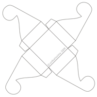 unikatissima Flower Flap Box Template
